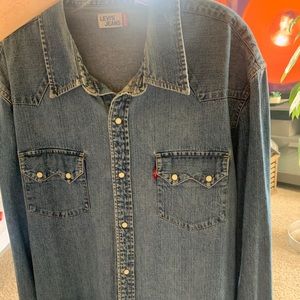 Denim button up shirt